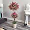 5.5ft. Pink Bougainvillea Topiary Tree with European Barrel Planter